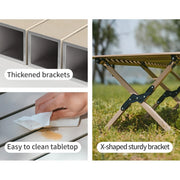 Folding table Naturehike Star Jane T01 CNK2550JJ018, 119x60 cm, carbon steel, beige