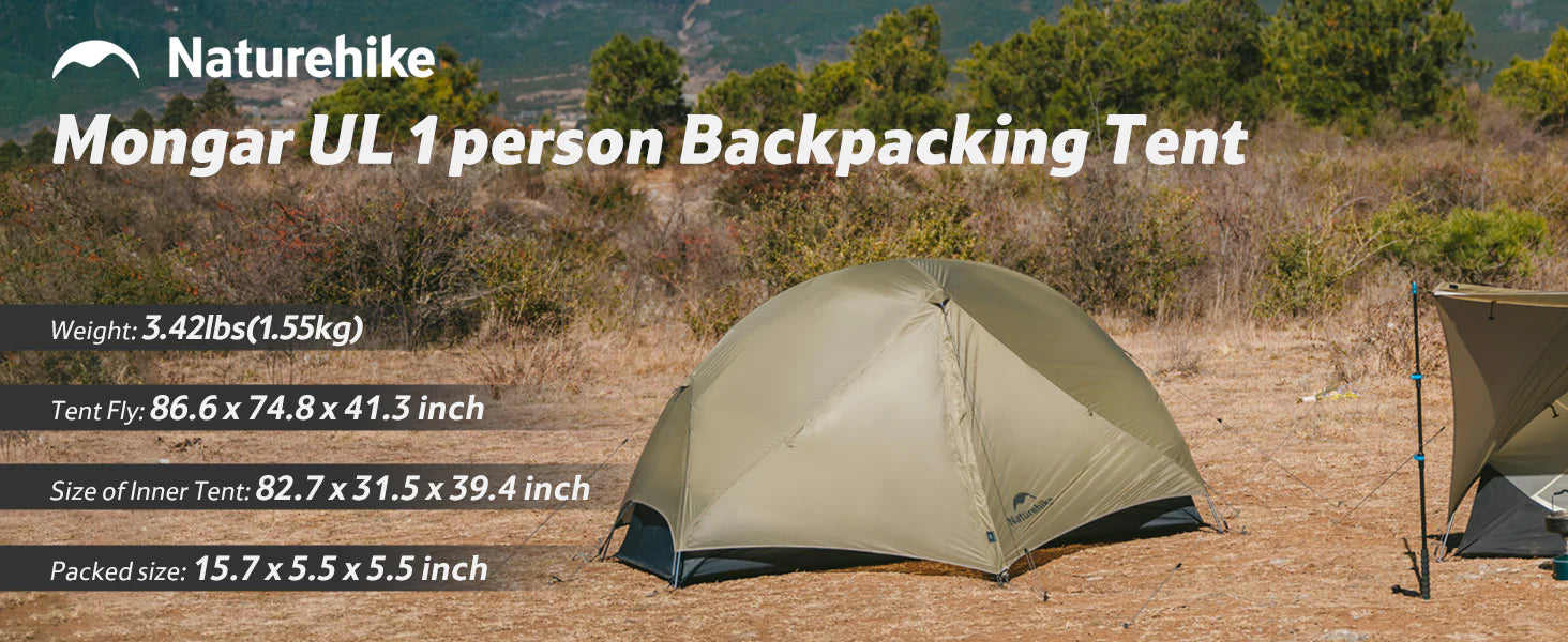 Naturehike Mongar UL 1-Person Ultralight Backpacking Tent