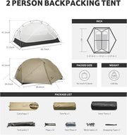 Naturehike Mongar UL 2-Person Ultralight Backpacking Tent