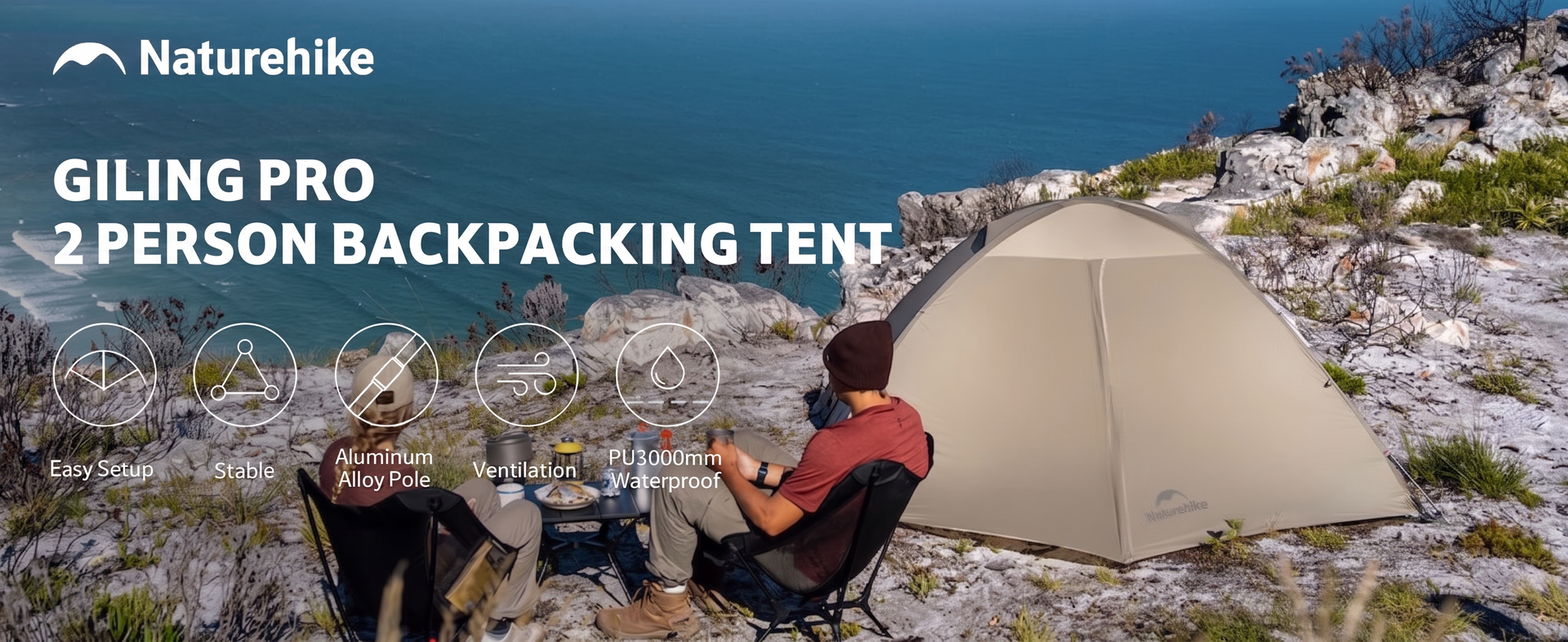 Naturehike Giling PRO 4-Season 2-Person Backpacking Tent