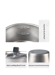 Naturehike Snow Bowl with Cover 350 ML-Titanium