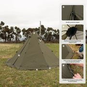 Naturehike Ranch Fire 6-Person Octagonal Hot Tent