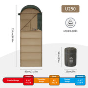 Naturehike Solora™ U250 Hooded Synthetic Sleeping Bag 47°F / 8°C