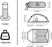 Naturehike Cloud Up Base 3-Person Backpacking Tent
